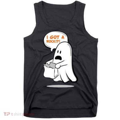 I Got A Rock!?! Halloween Ghost Trick or Treat Tank Top