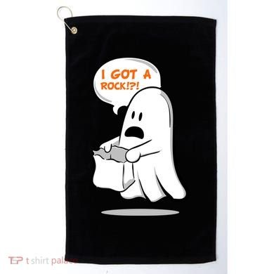 I Got A Rock!?! Halloween Ghost Trick or Treat Golf Towel