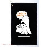 I Got A Rock!?! Halloween Ghost Trick or Treat Golf Towel thumb 0