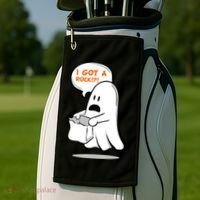 I Got A Rock!?! Halloween Ghost Trick or Treat Golf Towel thumb 2