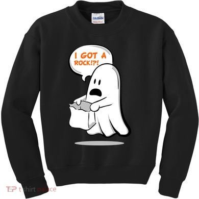 I Got A Rock!?! Halloween Ghost Trick or Treat Kids Sweatshirt