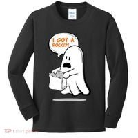 I Got A Rock!?! Halloween Ghost Trick or Treat Kids Long Sleeve Shirt thumb 0