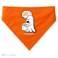 I Got A Rock!?! Halloween Ghost Trick or Treat USA-Made Doggie Bandana thumb 0