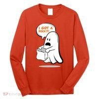 I Got A Rock!?! Halloween Ghost Trick or Treat Long Sleeve Shirt thumb 0