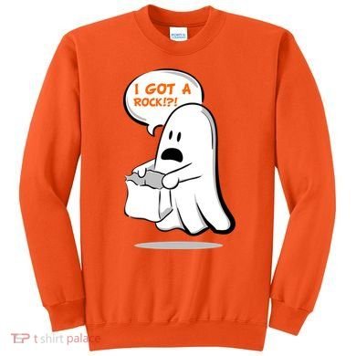 I Got A Rock!?! Halloween Ghost Trick or Treat Sweatshirt