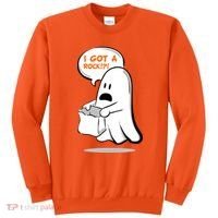 I Got A Rock!?! Halloween Ghost Trick or Treat Sweatshirt thumb 0
