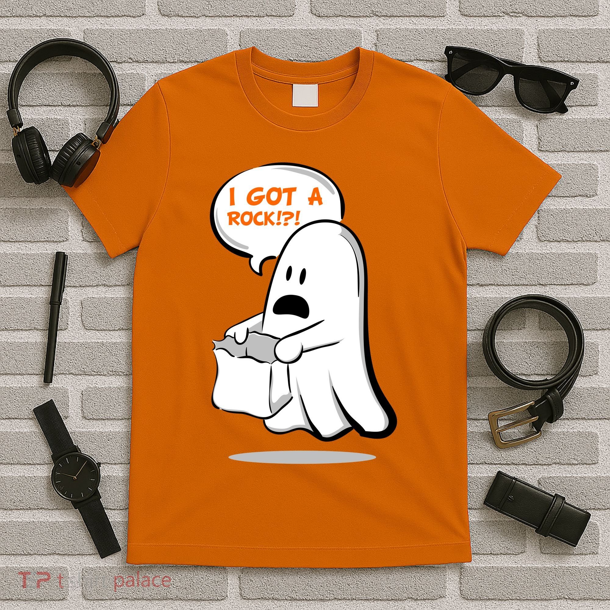 I Got A Rock!?! Halloween Ghost Trick or Treat T-Shirt