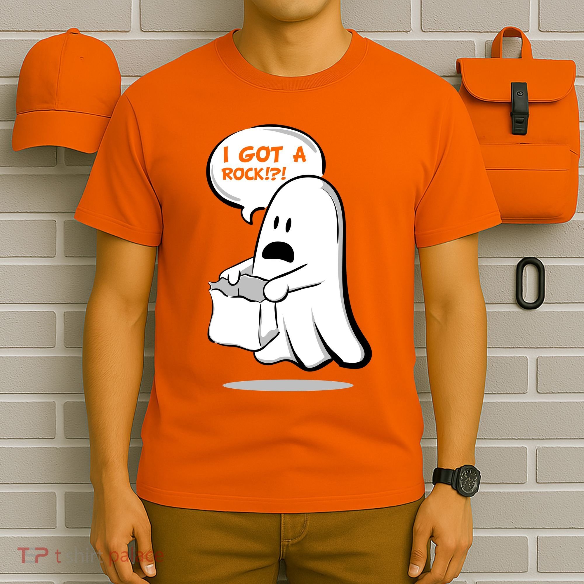 I Got A Rock!?! Halloween Ghost Trick or Treat T-Shirt