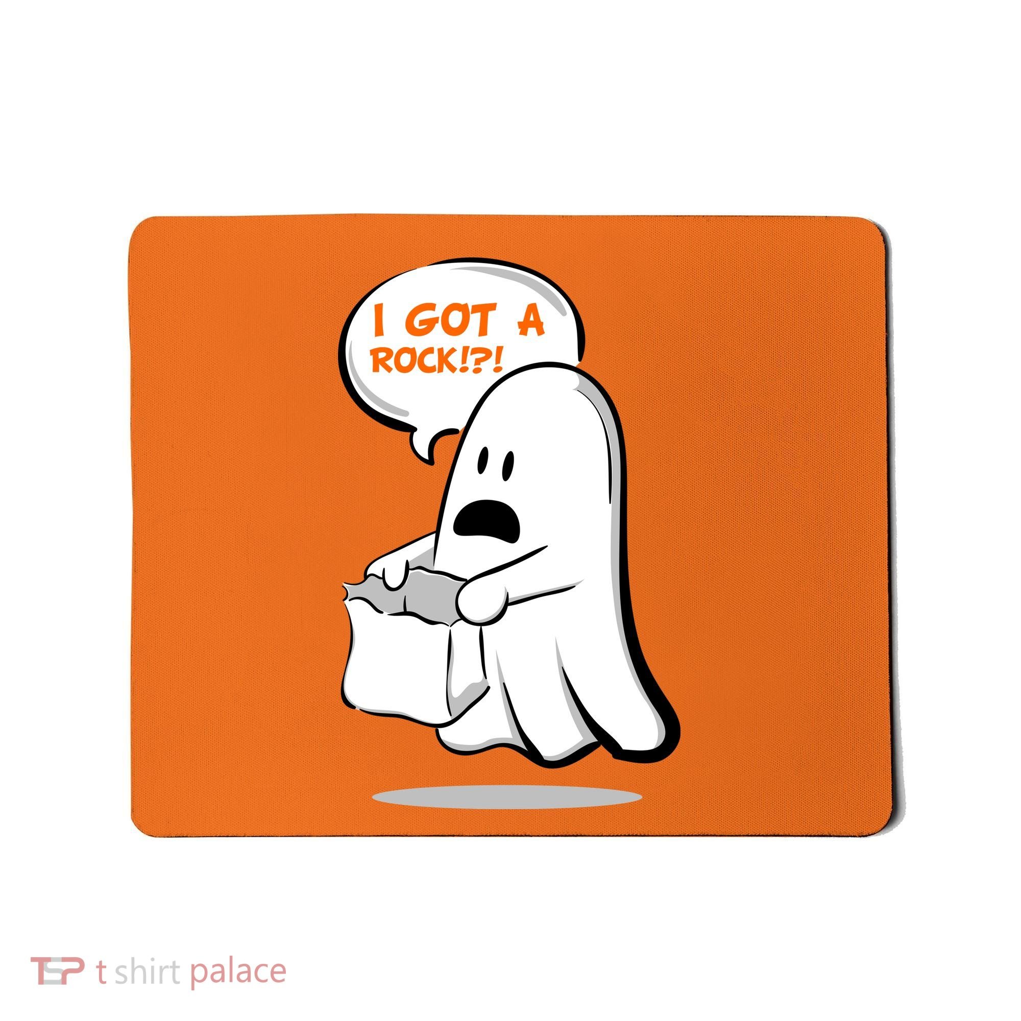 I Got A Rock!?! Halloween Ghost Trick or Treat Mousepad