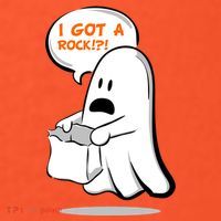 I Got A Rock!?! Halloween Ghost Trick or Treat Mousepad thumb 1