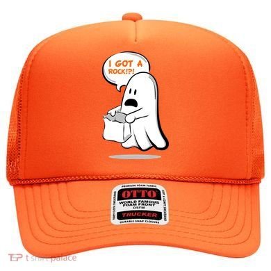 I Got A Rock!?! Halloween Ghost Trick or Treat Hat