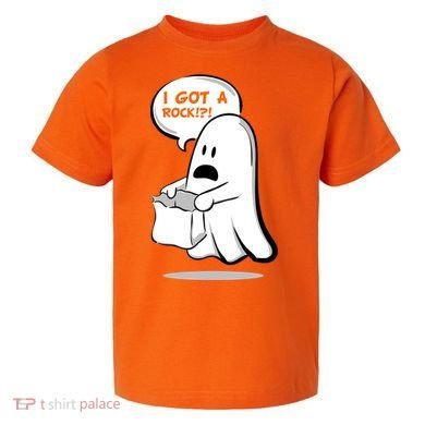 I Got A Rock!?! Halloween Ghost Trick or Treat Toddler T-Shirt