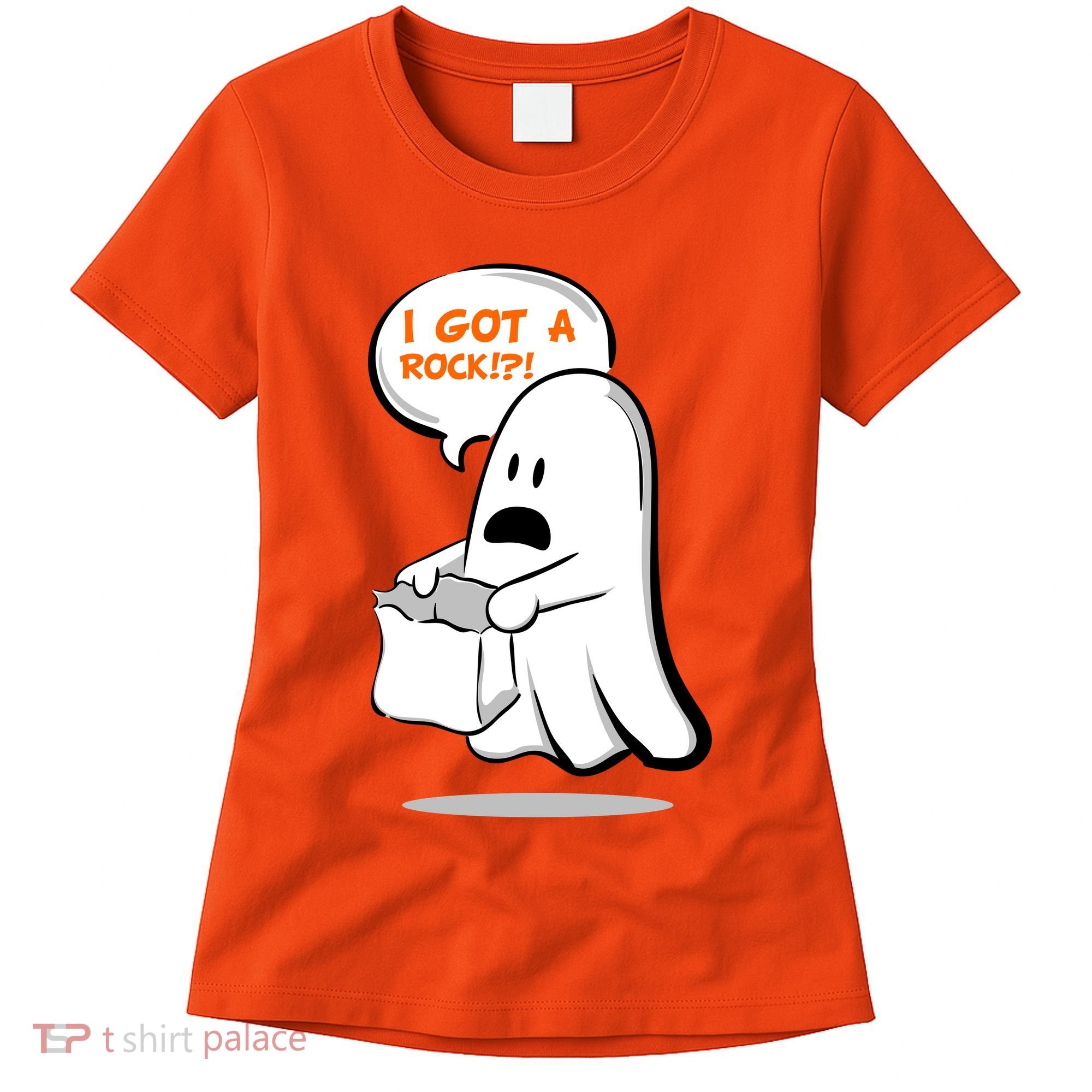 I Got A Rock!?! Halloween Ghost Trick or Treat Women's T-Shirt