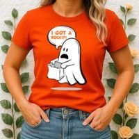 I Got A Rock!?! Halloween Ghost Trick or Treat Women's T-Shirt thumb 2