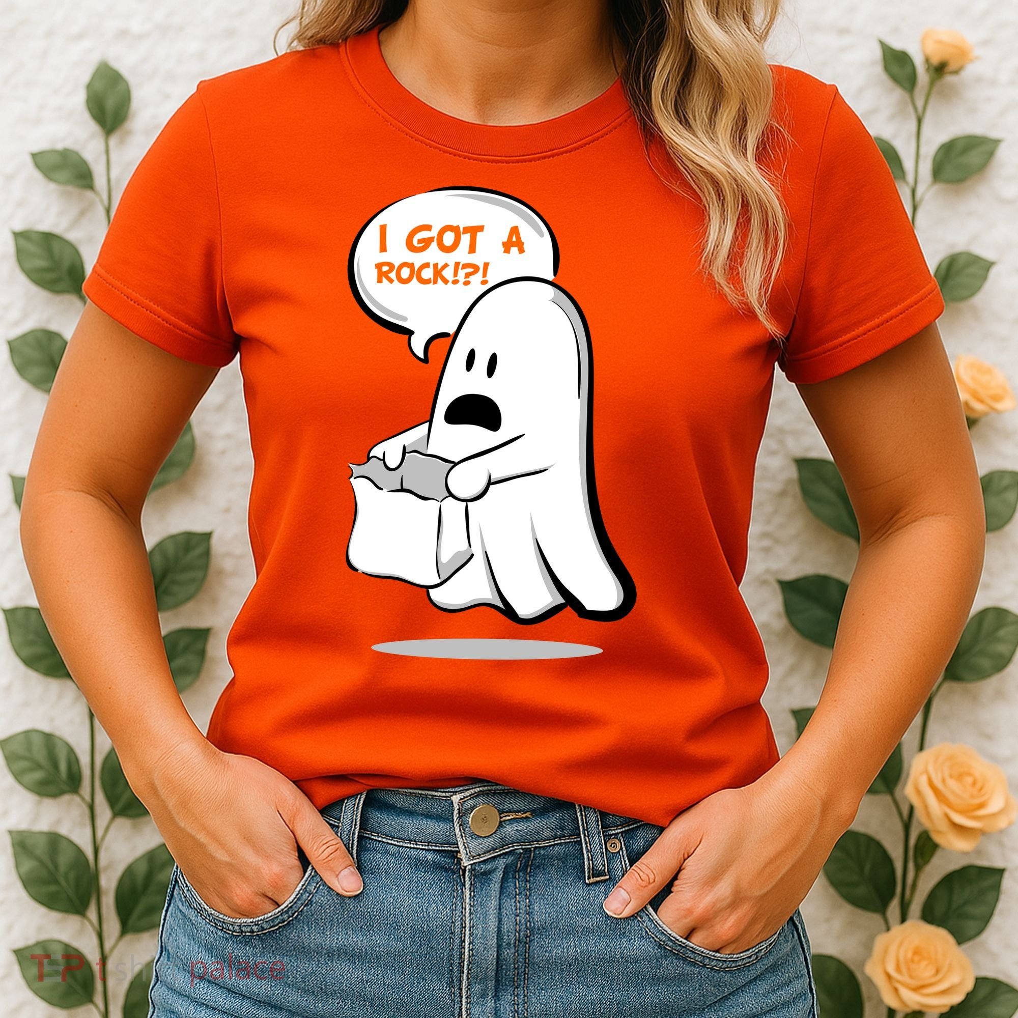 I Got A Rock!?! Halloween Ghost Trick or Treat Women's T-Shirt