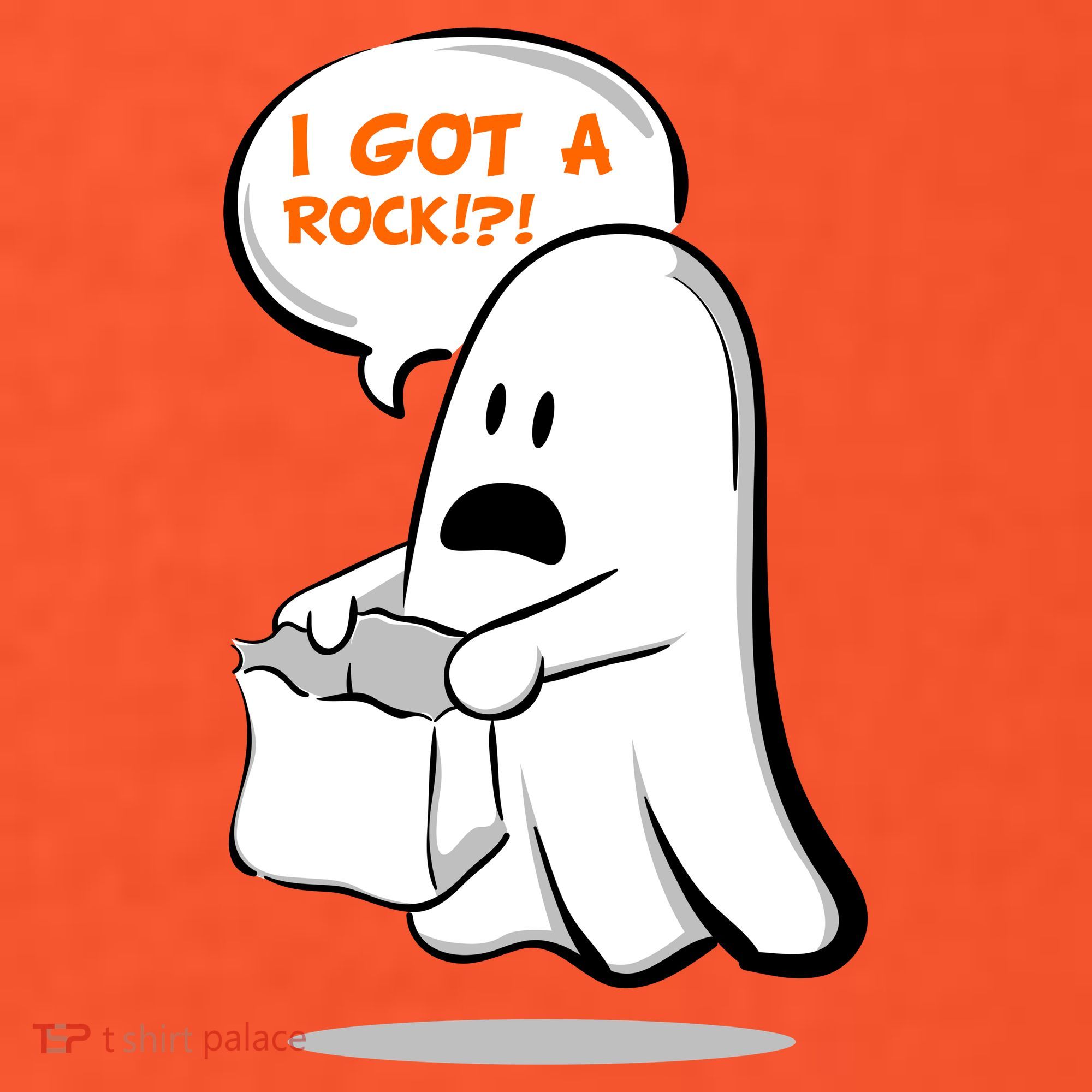 I Got A Rock!?! Halloween Ghost Trick or Treat Kids T-Shirt