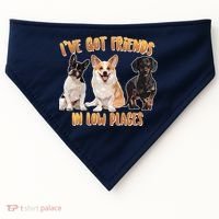 I Got Friends In Low Places Dogs USA-Made Doggie Bandana thumb 0