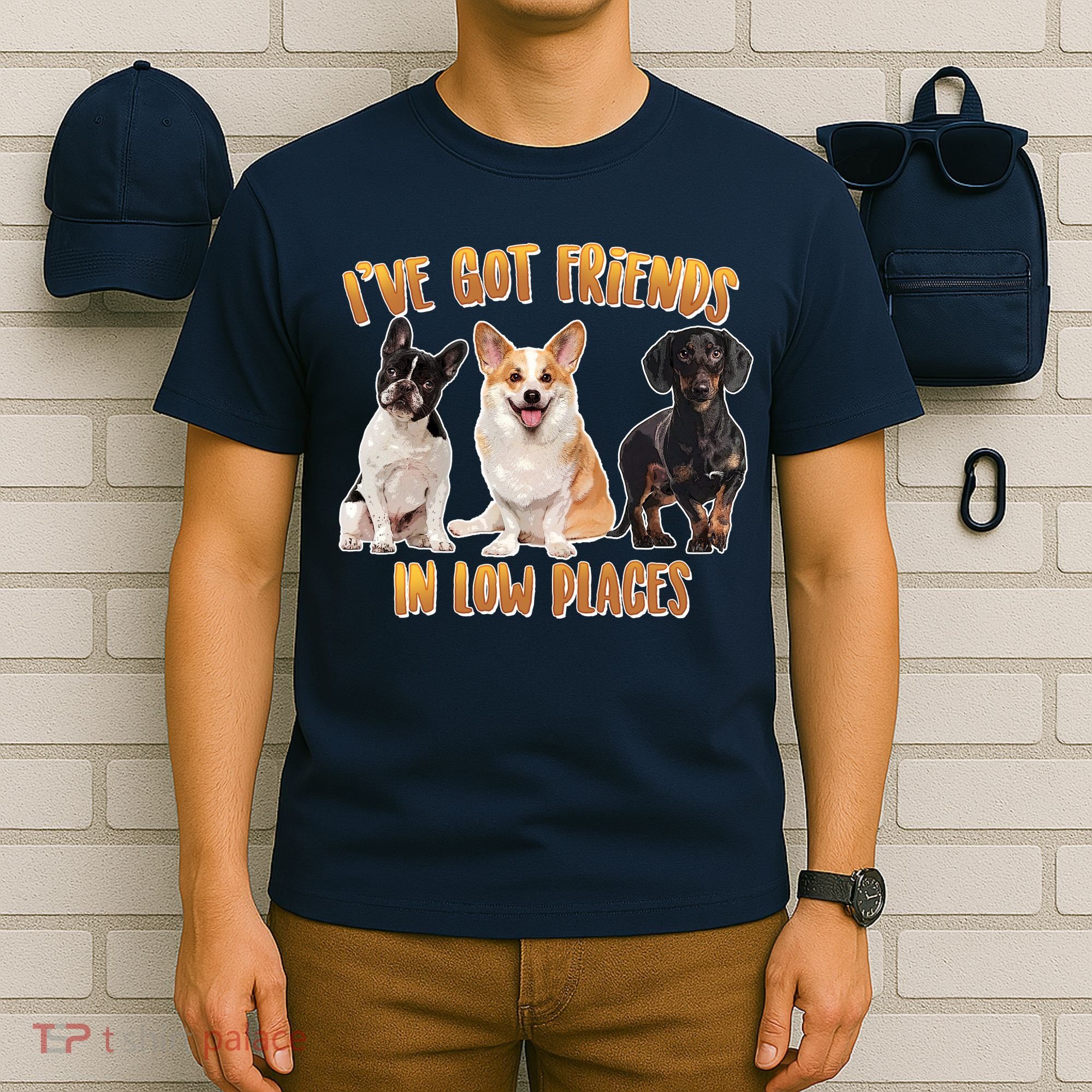 I Got Friends In Low Places Dogs T-Shirt