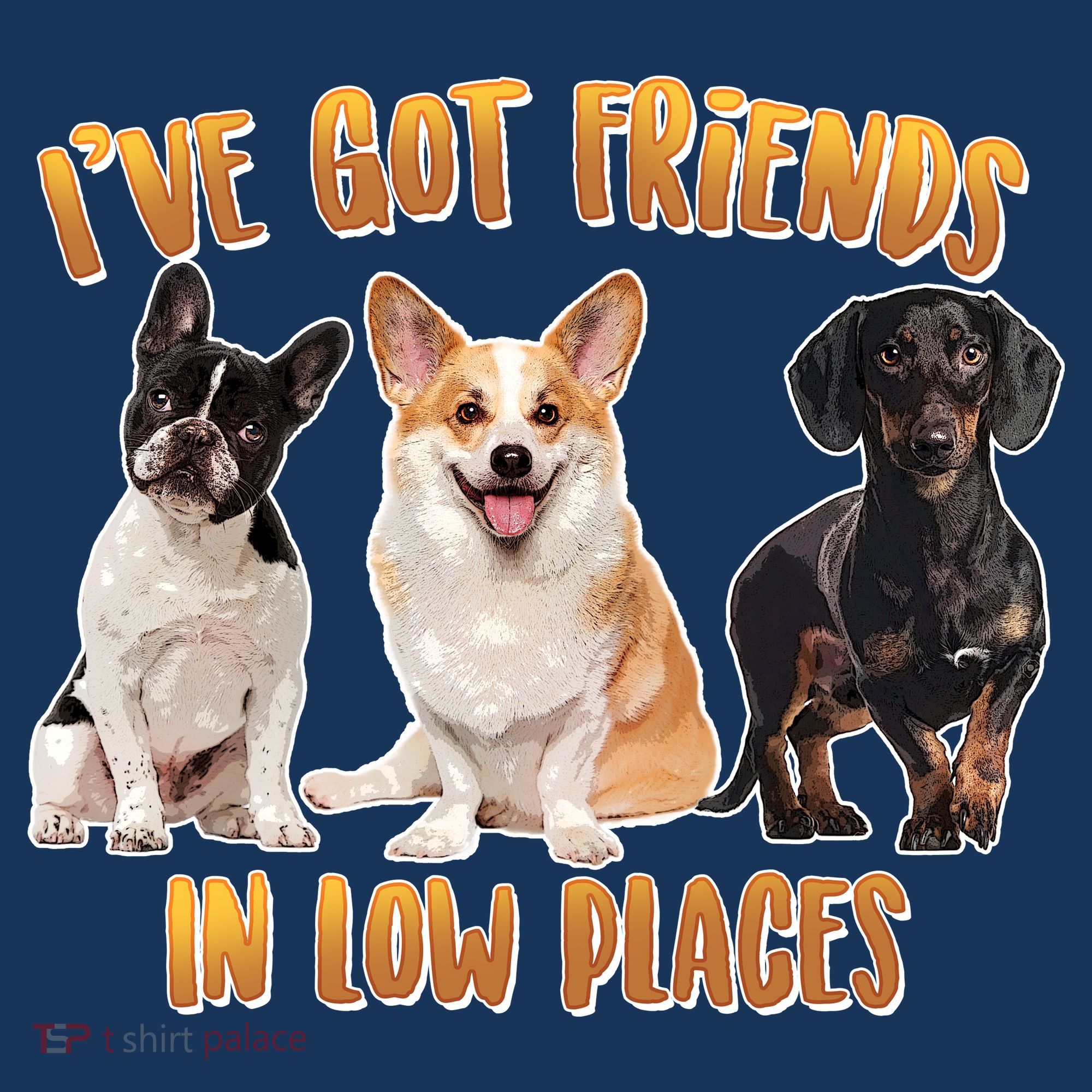 I Got Friends In Low Places Dogs T-Shirt