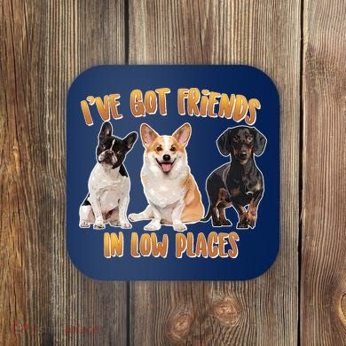 I Got Friends In Low Places Dogs Coaster