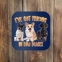 I Got Friends In Low Places Dogs Coaster thumb 0