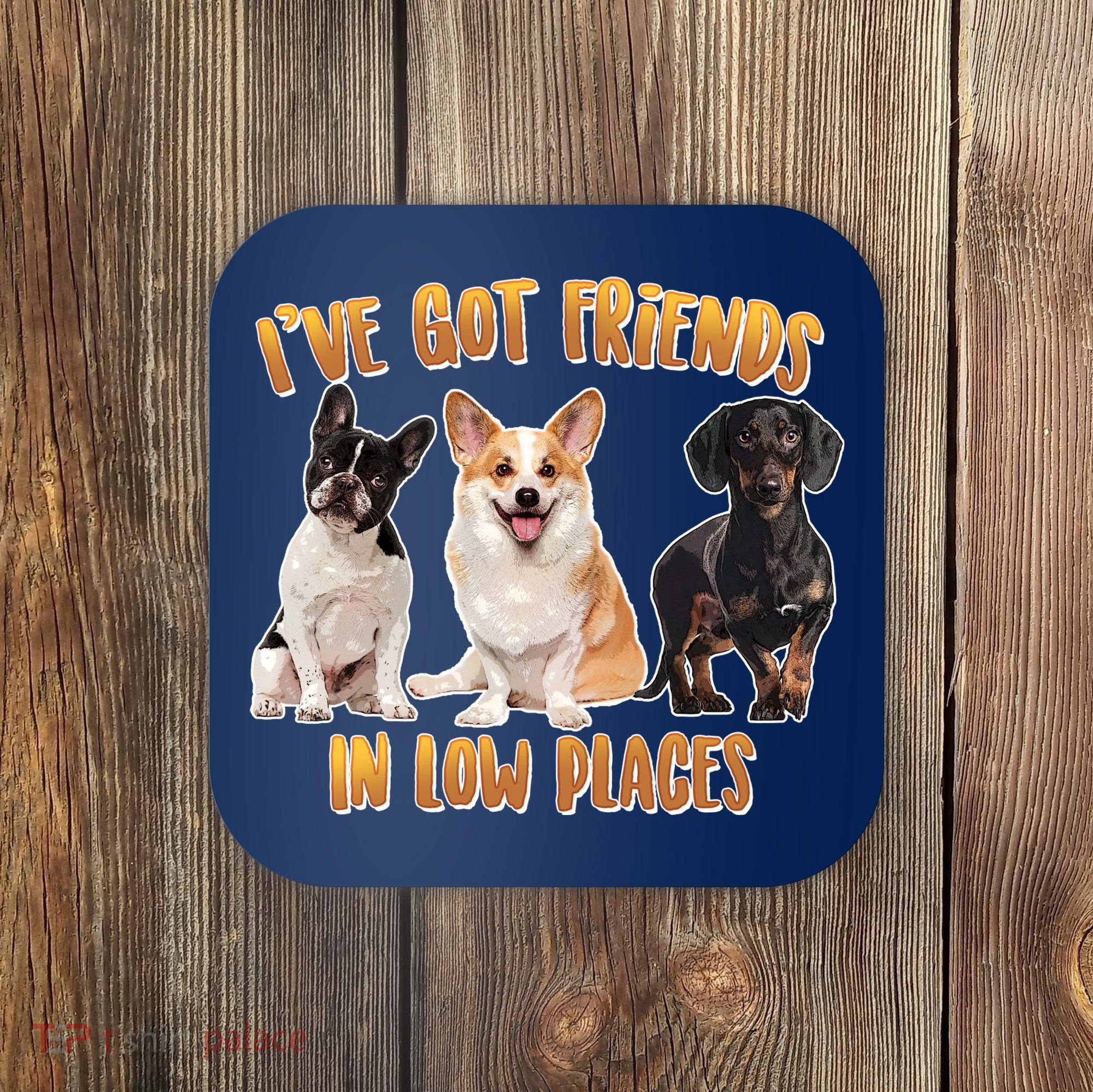 I Got Friends In Low Places Dogs Coaster