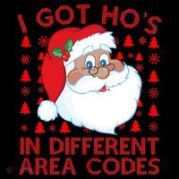 I Got Ho's In Different Aera Codes Santa Claus Ugly Christmas Coffee Mug thumb 5
