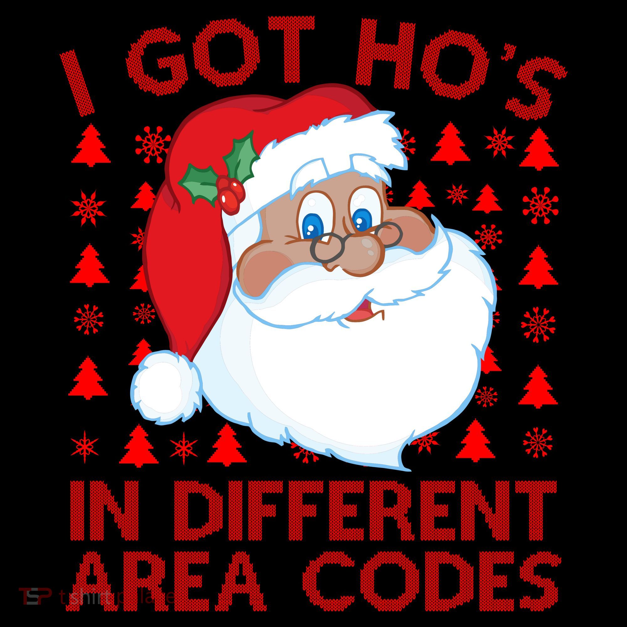 I Got Ho's In Different Aera Codes Santa Claus Ugly Christmas Coffee Mug
