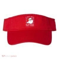 I Got Ho's In Different Aera Codes Santa Claus Ugly Christmas Visor thumb 0
