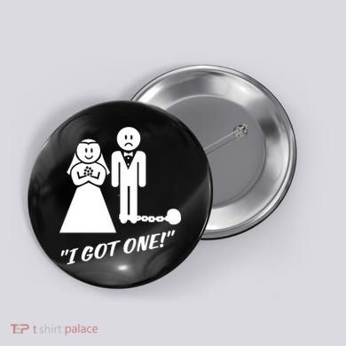 I Got One Just Married Button