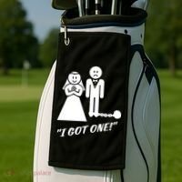 I Got One Just Married Golf Towel thumb 2