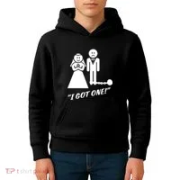 I Got One Just Married Kids Hoodie thumb 4
