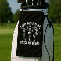 I Got This Feeling Inside My Bones Golf Towel thumb 2