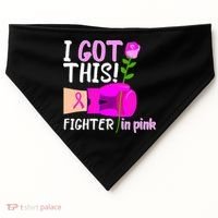 I Got This Fighter In Pink Breast Cancer USA-Made Doggie Bandana thumb 0
