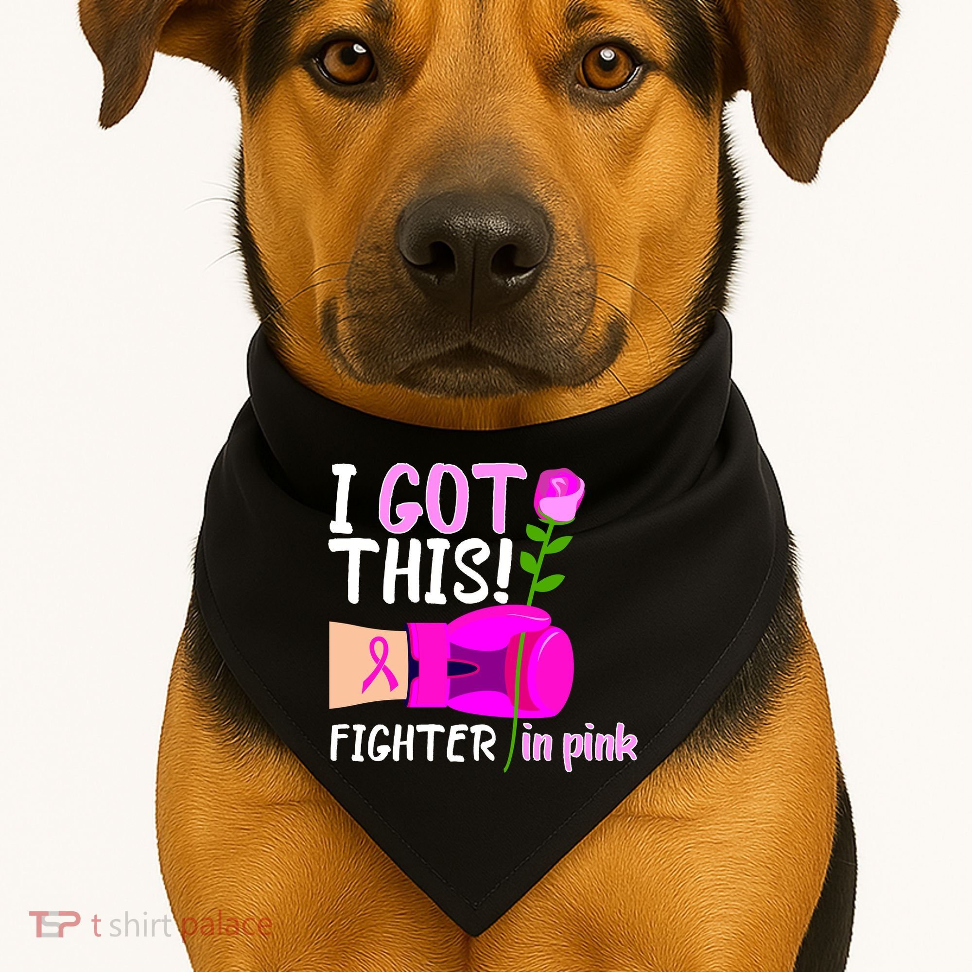 I Got This Fighter In Pink Breast Cancer USA-Made Doggie Bandana