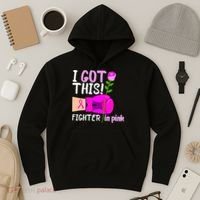 I Got This Fighter In Pink Breast Cancer Hoodie thumb 3