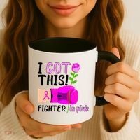 I Got This Fighter In Pink Breast Cancer Coffee Mug thumb 3