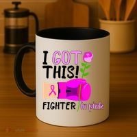 I Got This Fighter In Pink Breast Cancer Coffee Mug thumb 4