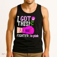 I Got This Fighter In Pink Breast Cancer Tank Top thumb 3