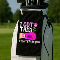 I Got This Fighter In Pink Breast Cancer Golf Towel thumb 2