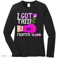I Got This Fighter In Pink Breast Cancer Women's Long Sleeve Shirt thumb 0