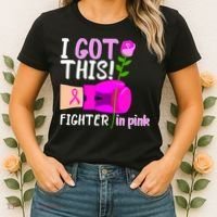 I Got This Fighter In Pink Breast Cancer Women's T-Shirt thumb 2