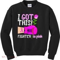 I Got This Fighter In Pink Breast Cancer Kids Sweatshirt thumb 0