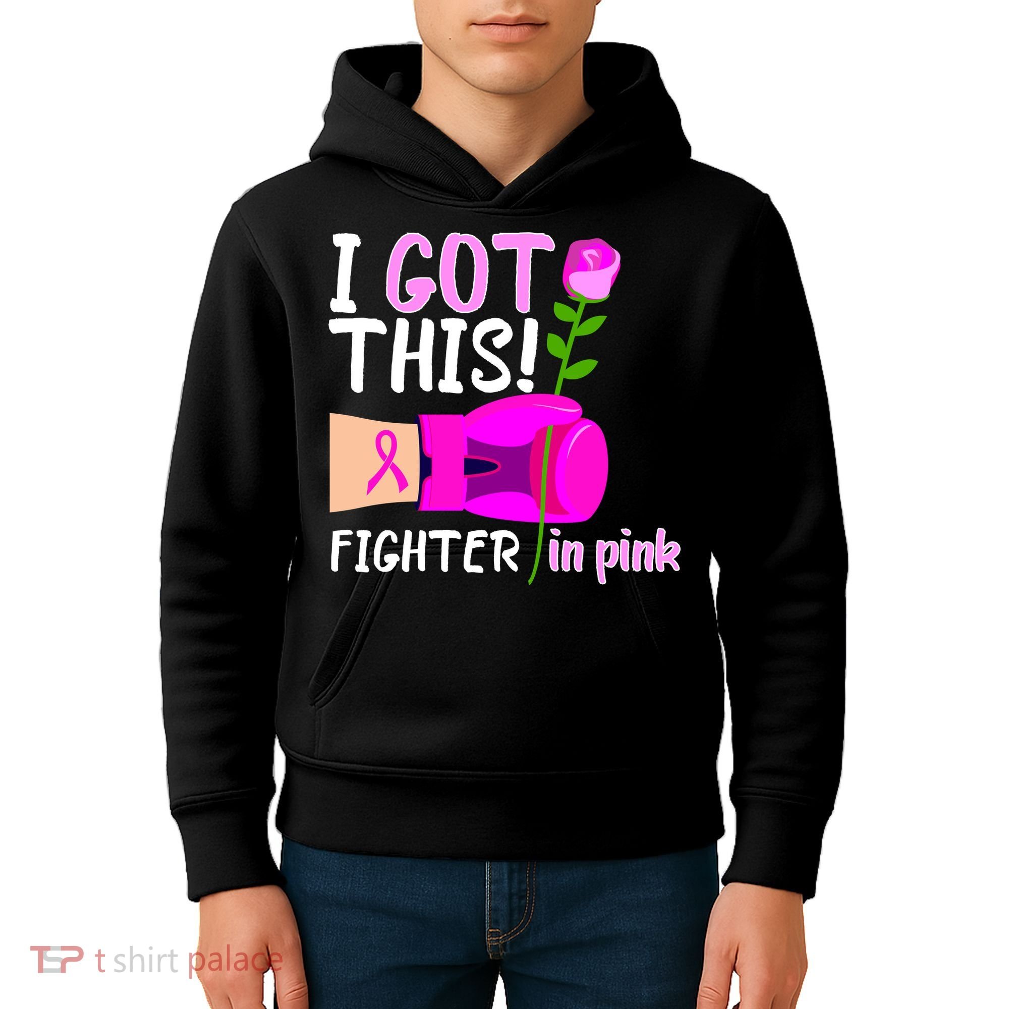 I Got This Fighter In Pink Breast Cancer Kids Hoodie