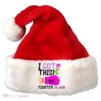 I Got This Fighter In Pink Breast Cancer Santa Hat thumb 0