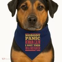 I Got This I'm A Firefighter USA-Made Doggie Bandana thumb 1