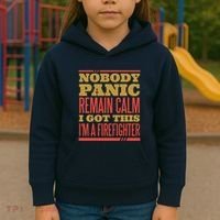 I Got This I'm A Firefighter Kids Hoodie thumb 3