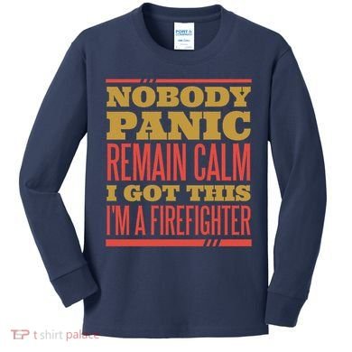I Got This I'm A Firefighter Kids Long Sleeve Shirt