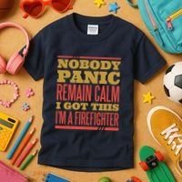 I Got This I'm A Firefighter Kids T-Shirt thumb 3