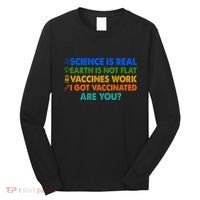 I Got Vaccinated Are You? Vaccine Shot Long Sleeve Shirt thumb 0